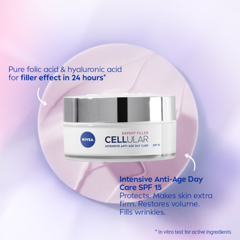 Nivea Hyaluron Cellular Filler učvršćujuća dnevna krema SPF 15 50 ml
