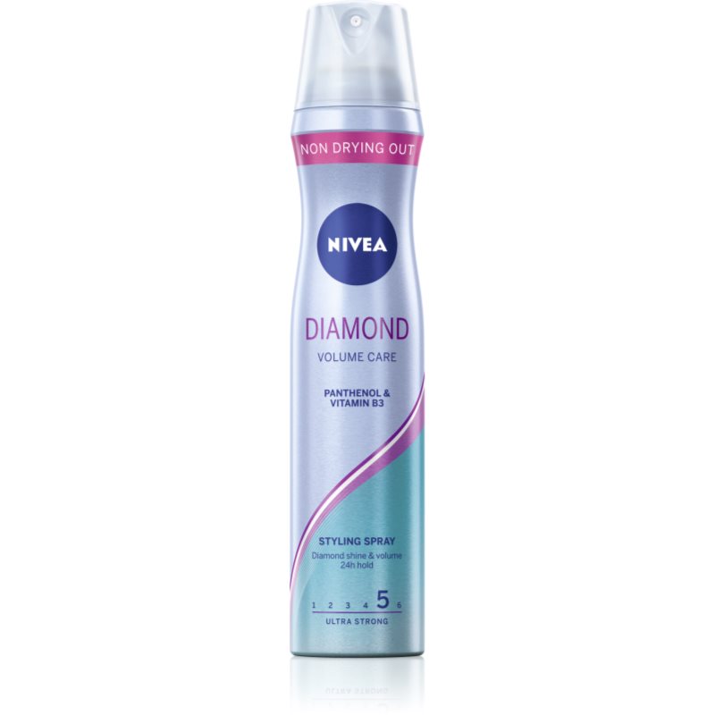 

Nivea Diamond Volume лак для волосся для об'єму та блиску