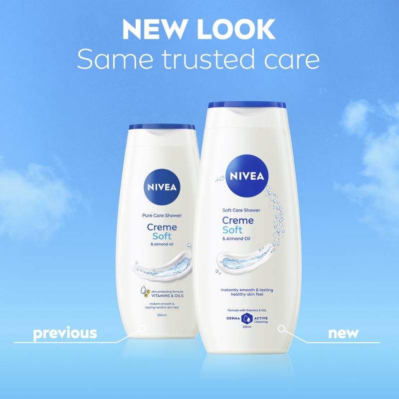 NIVEA Creme Soft upokojujúci sprchový gél 750 ml