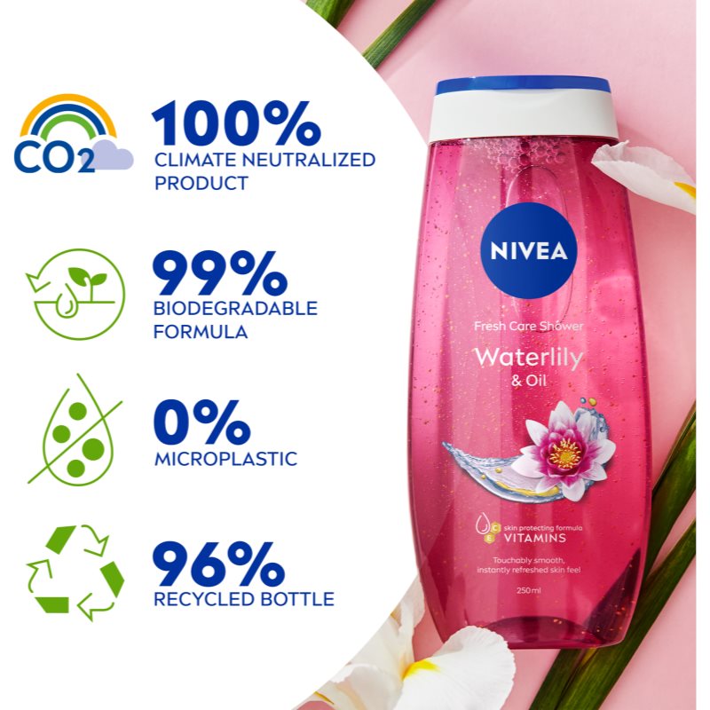 NIVEA Waterlily & Oil refreshing shower gel 250 ml