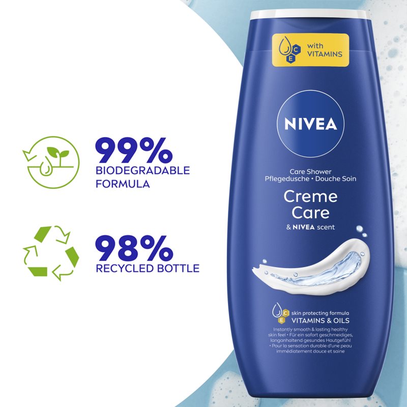 NIVEA Creme Care upokojujúci sprchový gél výhodné balenie (obrázok 4)