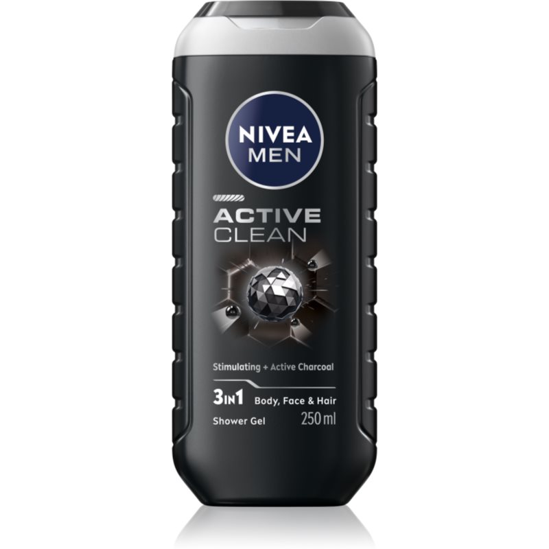 

Nivea Men Active Clean гель для душу для обличчя, тіла та волосся для чоловіків