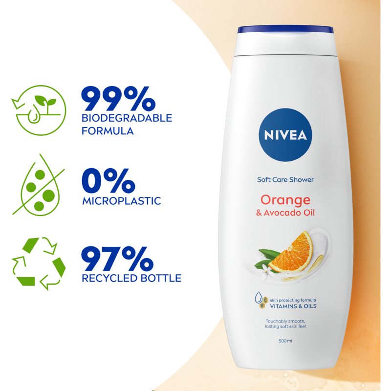 NIVEA Orange & Avocado Oil nourishing shower gel 500 ml