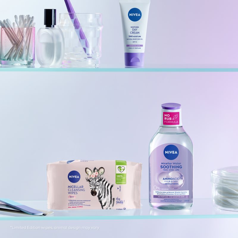 Nivea Micellar Cleansing Face Wipes 3-in-1 25 Pc