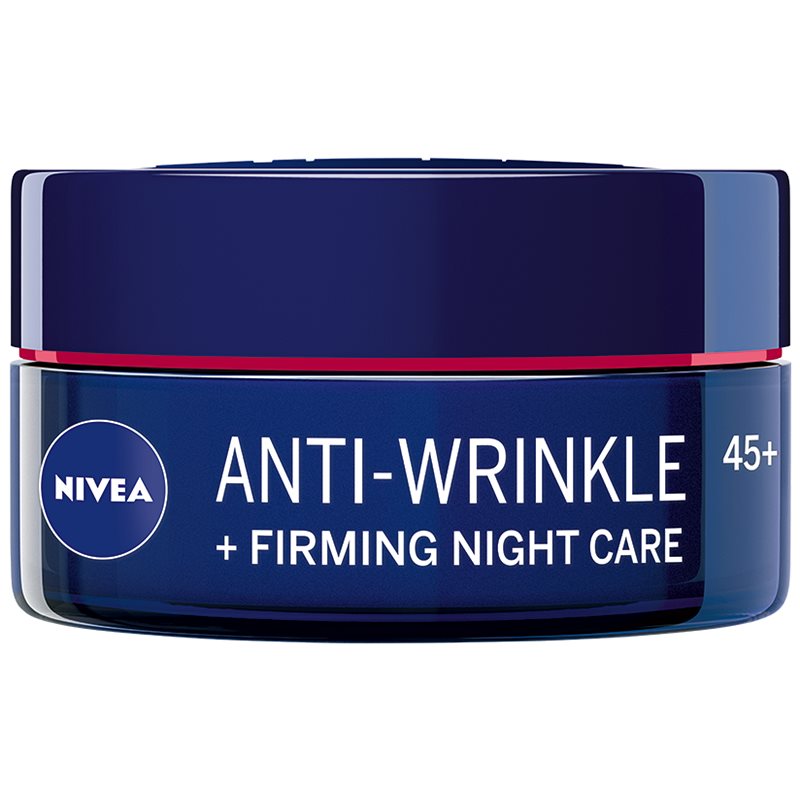 Nivea Anti-Wrinkle Firming 50 ml nočný pleťový krém pre ženy na veľmi suchú pleť; výživa a regenerácia pleti; proti vráskam