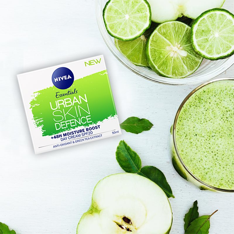 

Nivea Urban Skin антиоксидантний денний крем з гіалуроновою кислотою SPF 20