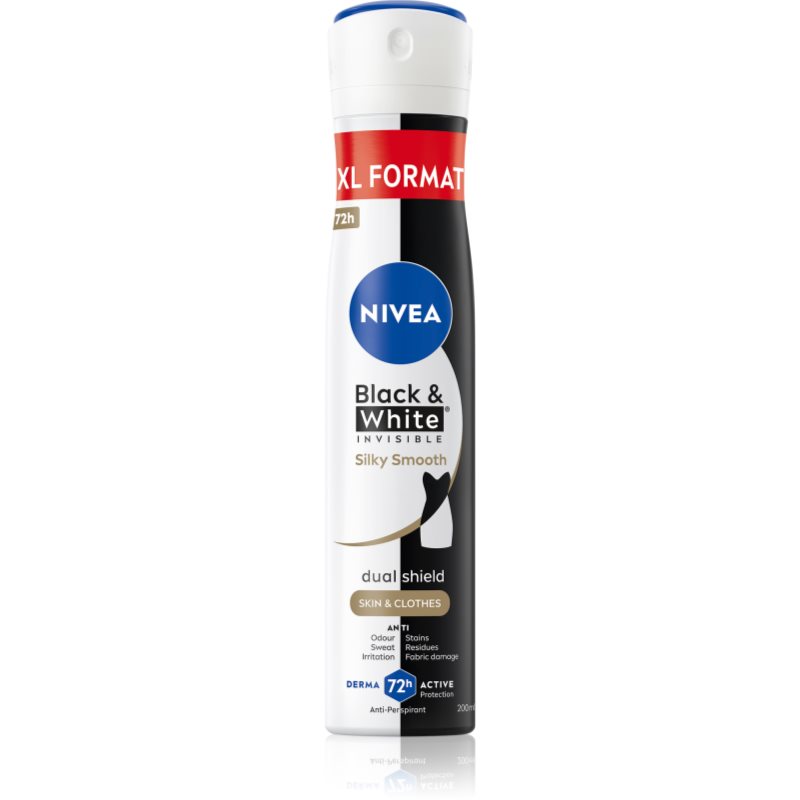 Nivea Black & White Invisible Silky Smooth Antiperspirant Spray For Women 200 Ml