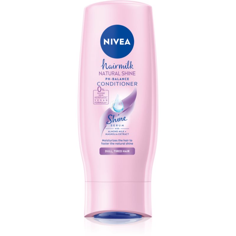 Nivea Hair Milk Natural Shine 200 ml kondicionér pre ženy na oslabené vlasy