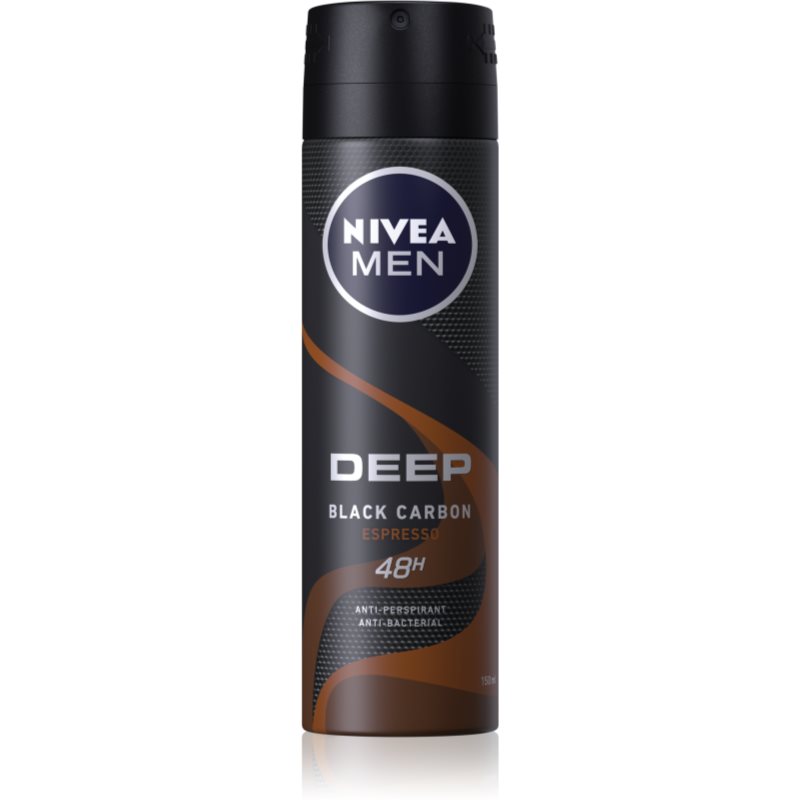 Nivea Men Deep antiperspirant ve spreji pro muze Black Carbon Espresso 150 ml