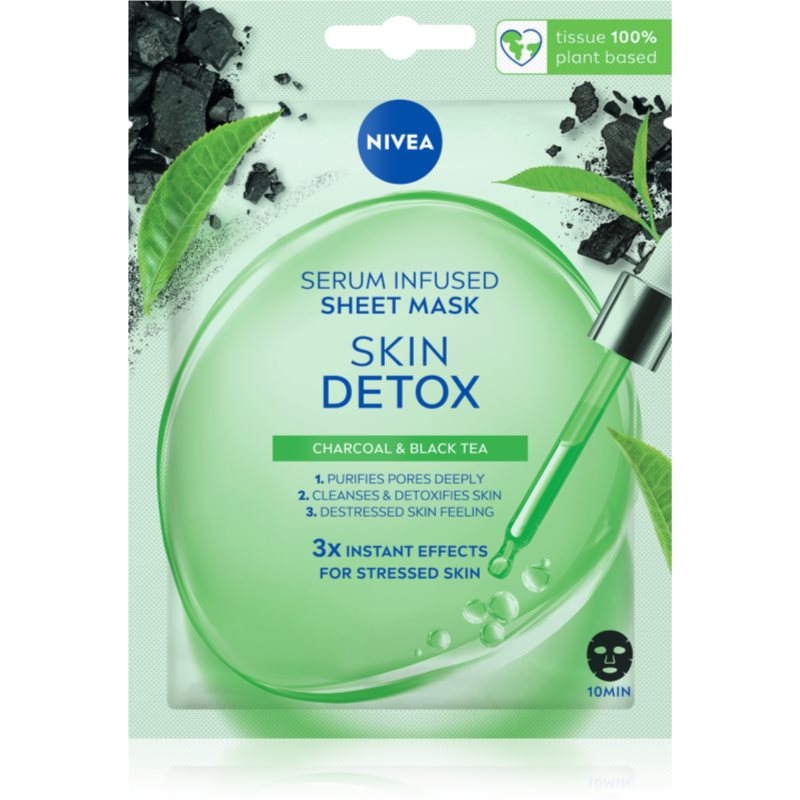 Nivea Urban Skin Detox tisztító és detoxikáló maszk aktív szénnel 1 db