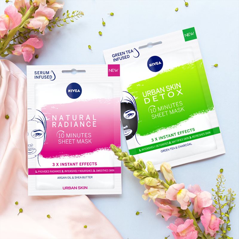 Nivea Urban Skin Detox очищуюча маска-детокс з активованим вугіллям 1 кс