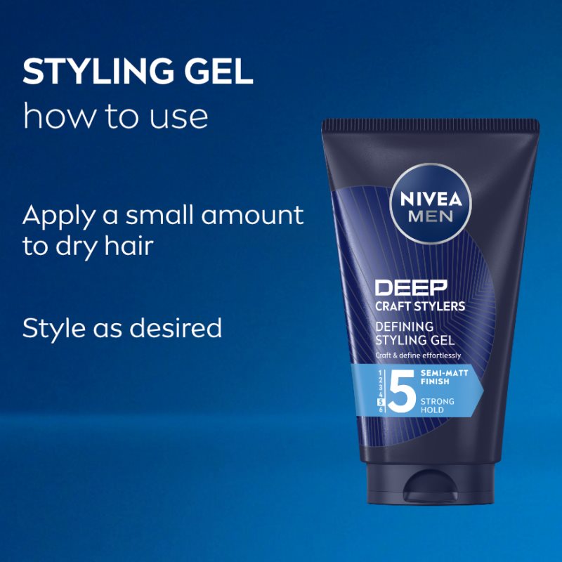 NIVEA MEN Craft Stylers gel na vlasy 150 ml (obrázek 5)