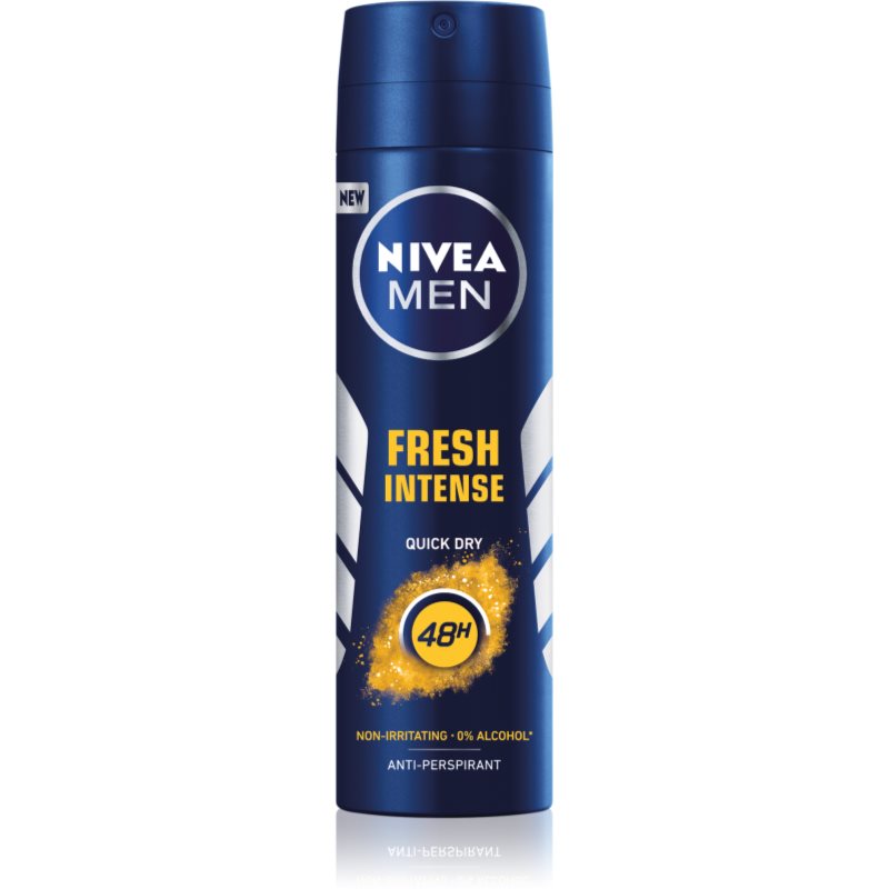 Nivea Men Fresh Intense Antiperspirant Spray For Men 150 Ml