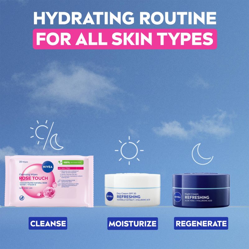 NIVEA Micellar Rose Touch Čisticí micelární pleťové ubrousky 25 ks (obrázek 7)