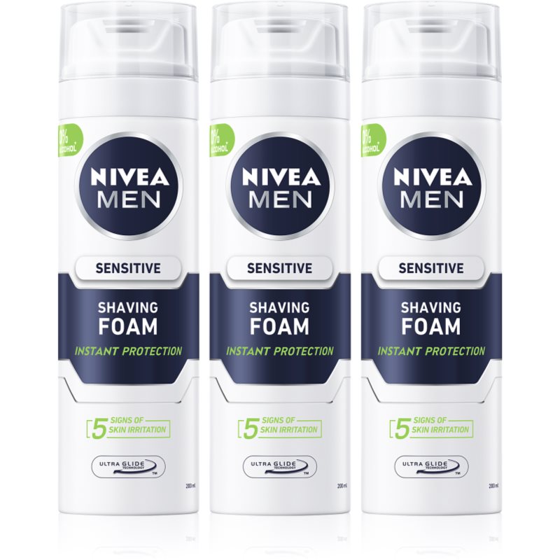 

Nivea Men Sensitive піна для гоління (вигідна упаковка)