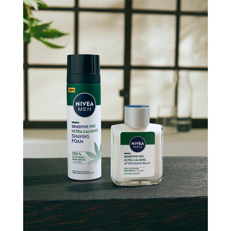 Nivea Men Sensitive Hemp піна для гоління з конопляною олією 200 мл