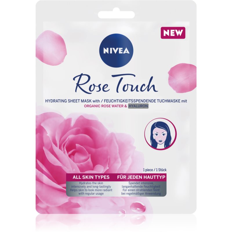 E-shop Nivea Rose Touch hydratační plátýnková maska 1 ks