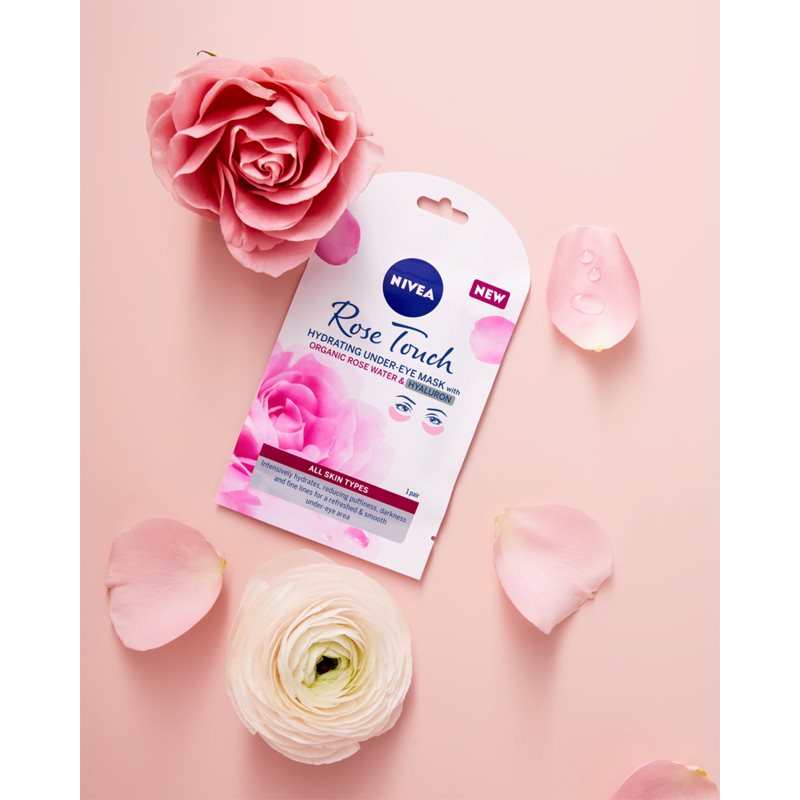 NIVEA Rose Touch maska za oči 1 kom