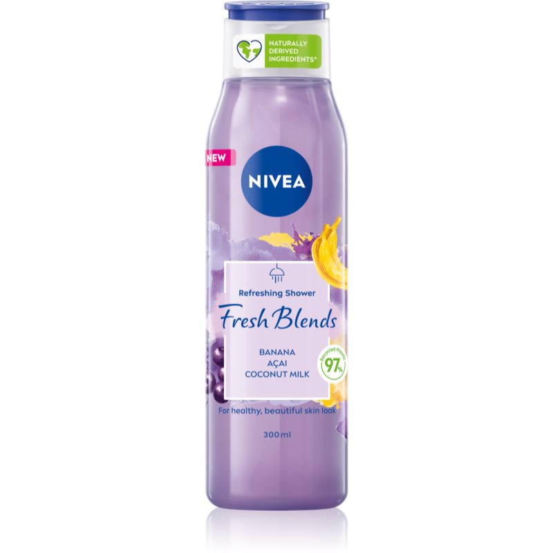 Nivea Fresh Blends Banana & Acai & Coconut Milk Refreshing Shower Gel 300 Ml