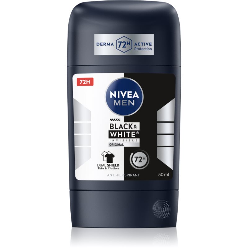 NIVEA MEN Black & White Invisible Original tuhý antiperspirant pro muže 50 ml