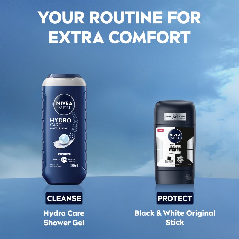 NIVEA MEN Black & White Invisible Original tuhý antiperspirant pro muže 50 ml (obrázek 7)