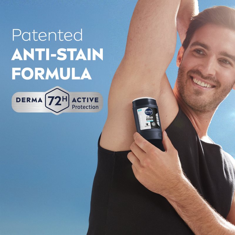 NIVEA MEN Black & White Invisible Fresh tuhý antiperspirant pro muže 50 ml (obrázek 5)