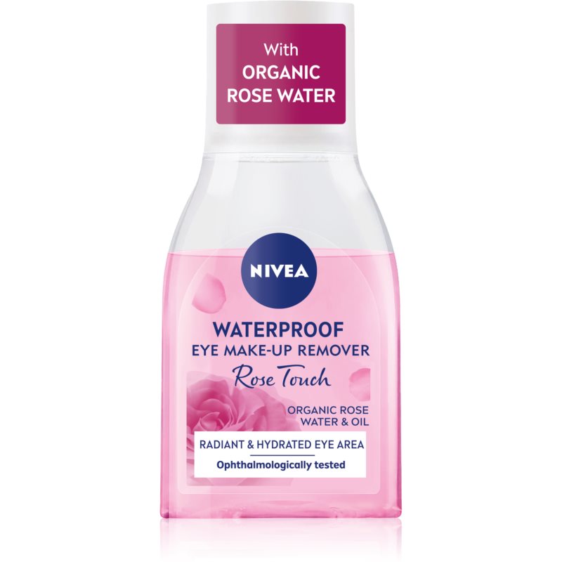 Nivea Rose Touch bi-phase makeup remover for the eye area 100 ml
