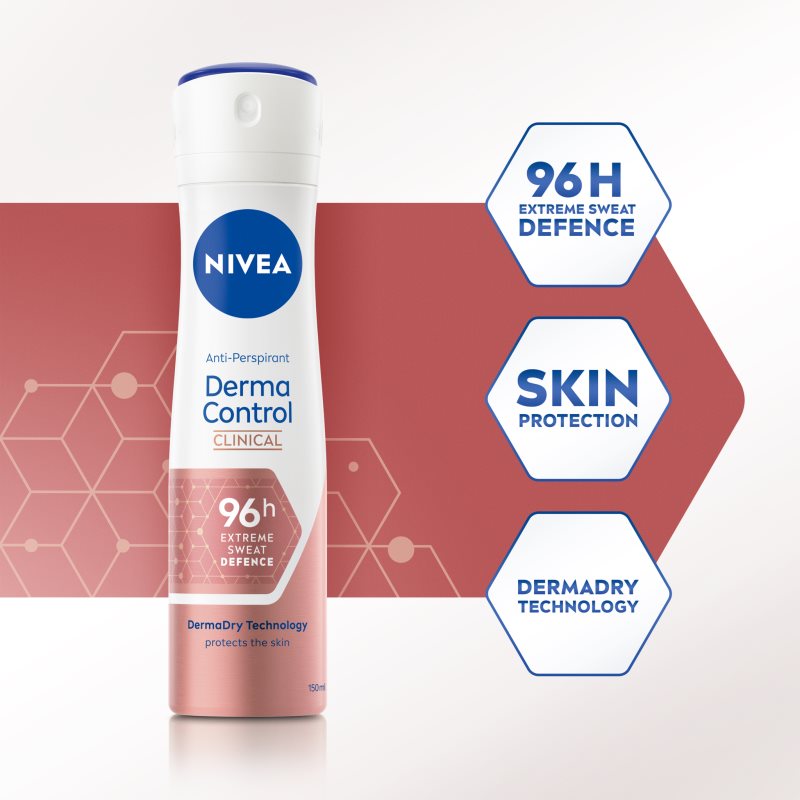 Nivea Derma Dry Control Antiperspirant Spray 150 Ml