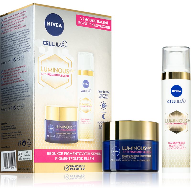 

Nivea Cellular Luminous 630 вигідна упаковка (проти пігментних плям)