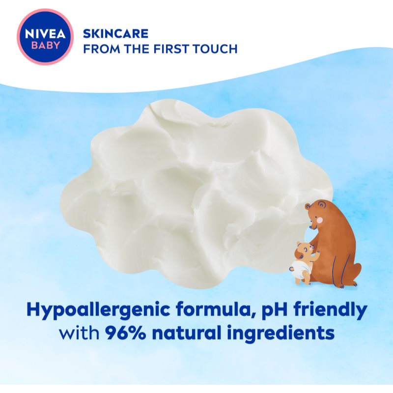 NIVEA BABY Crème Protectrice Pour Le Soin Quotidien Des Fesses De Bébé 100 Ml