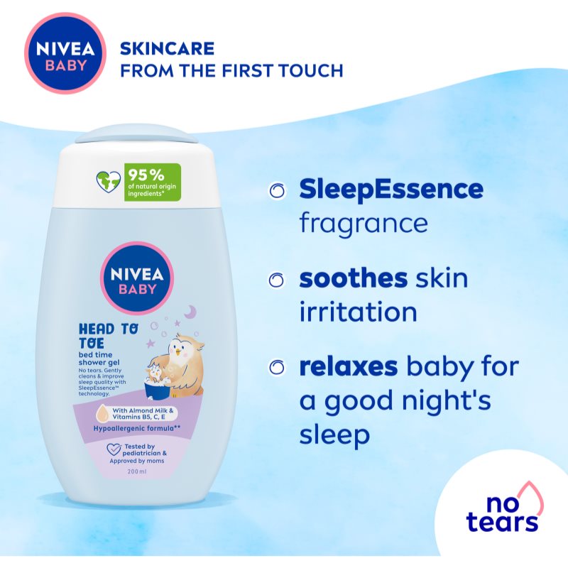 NIVEA BABY Bed Time body and hair shower gel 200 ml