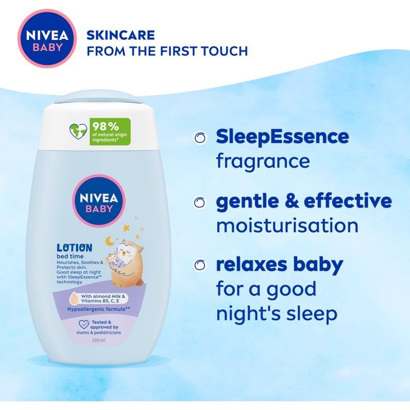 NIVEA BABY Bed Time soothing body milk 200 ml