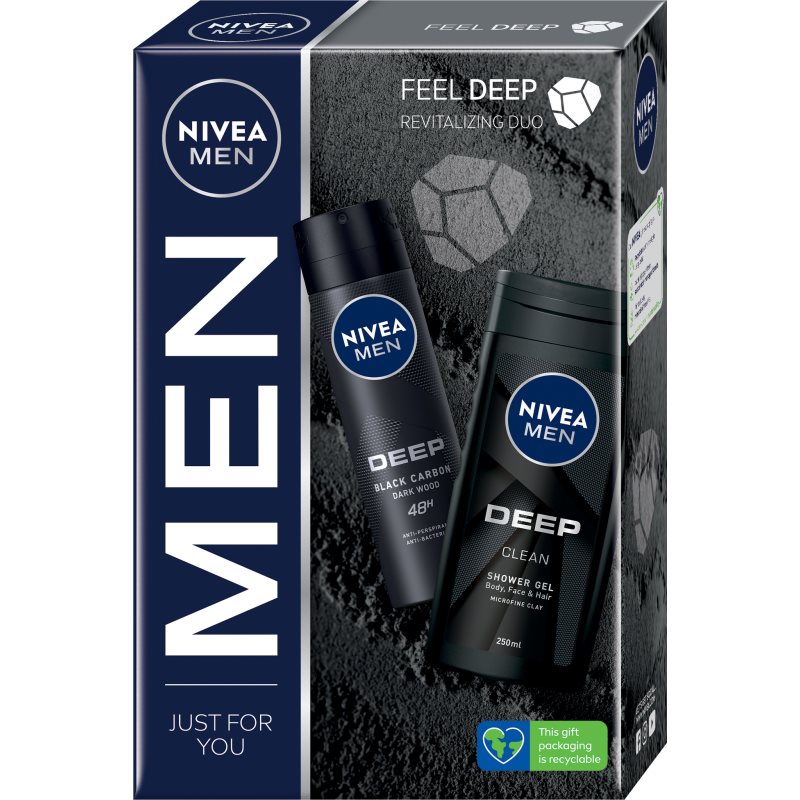 NIVEA MEN Deep poklon set (za tijelo) za muškarce