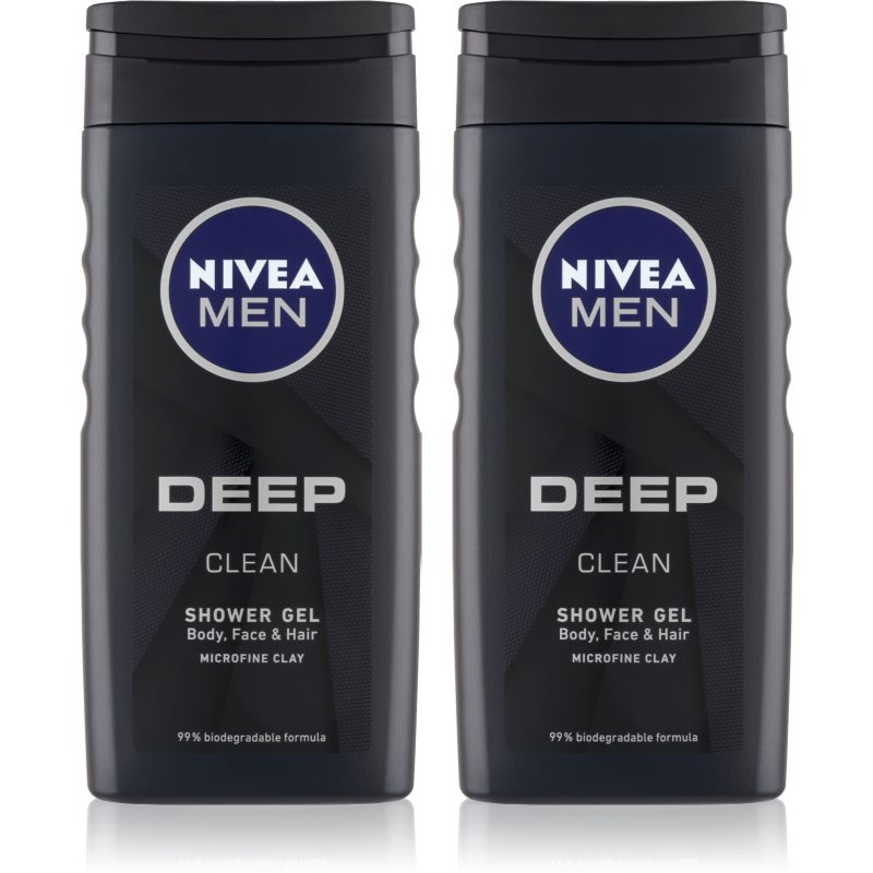 Nivea Men Deep Shower Gel For Men (economy Pack)