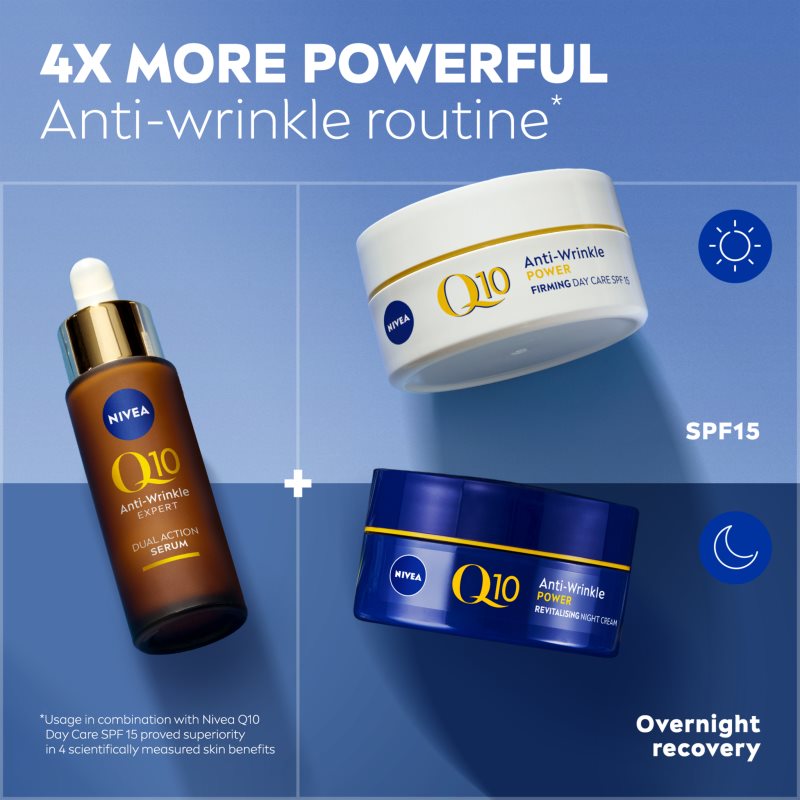 NIVEA Q10 Anti-Wrinkle Expert Sérum Double Action Anti-rides 30 Ml