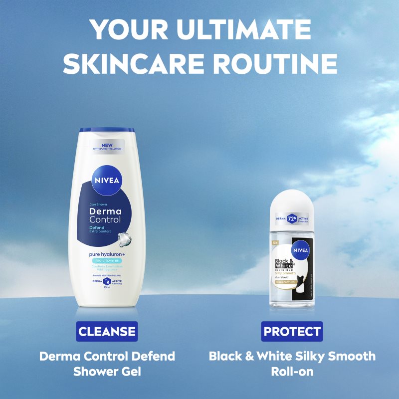 NIVEA Invisible Black & White Silky Smooth kuličkový antiperspirant pro ženy 50 ml (obrázek 6)
