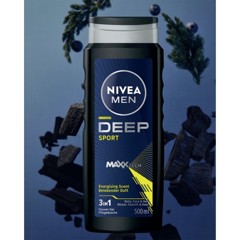 NIVEA MEN Deep Sport energising shower gel for men 500 ml