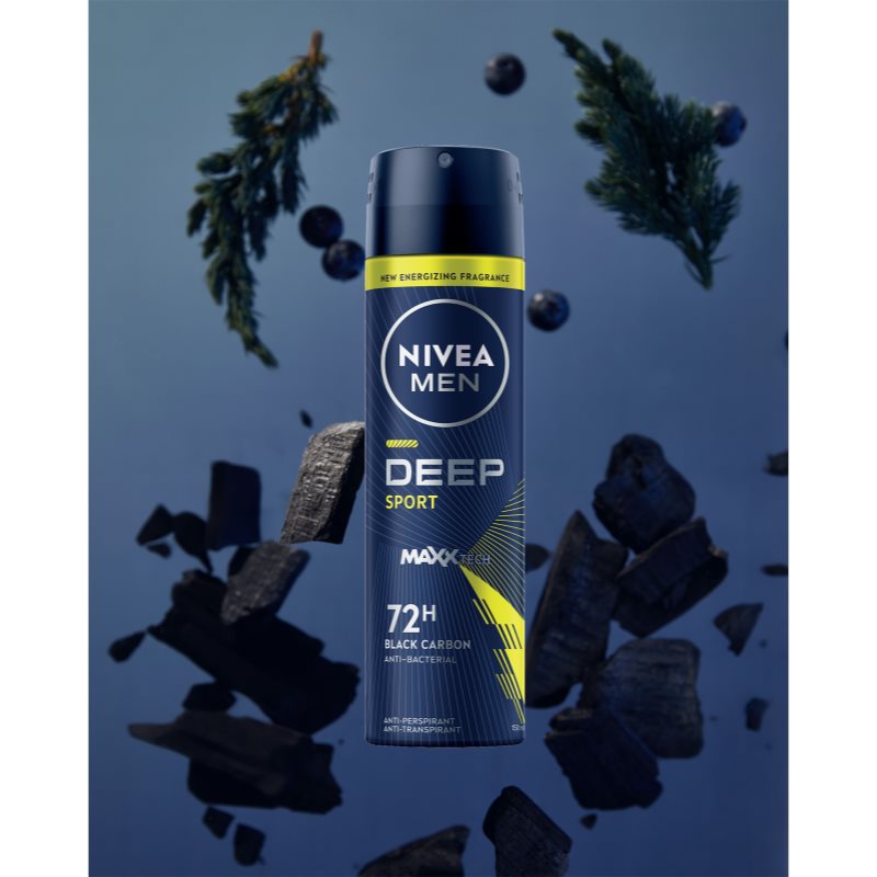 NIVEA MEN Deep Sport Antiperspirant Spray For Men 150 Ml