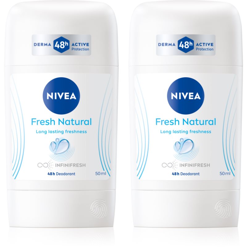 NIVEA Fresh Natural Deodorantstift Ekonomiförpackning