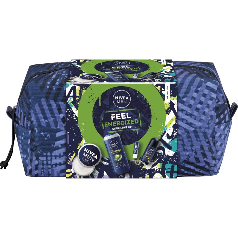 NIVEA MEN Feel Energized dárková sada na tělo a obličej