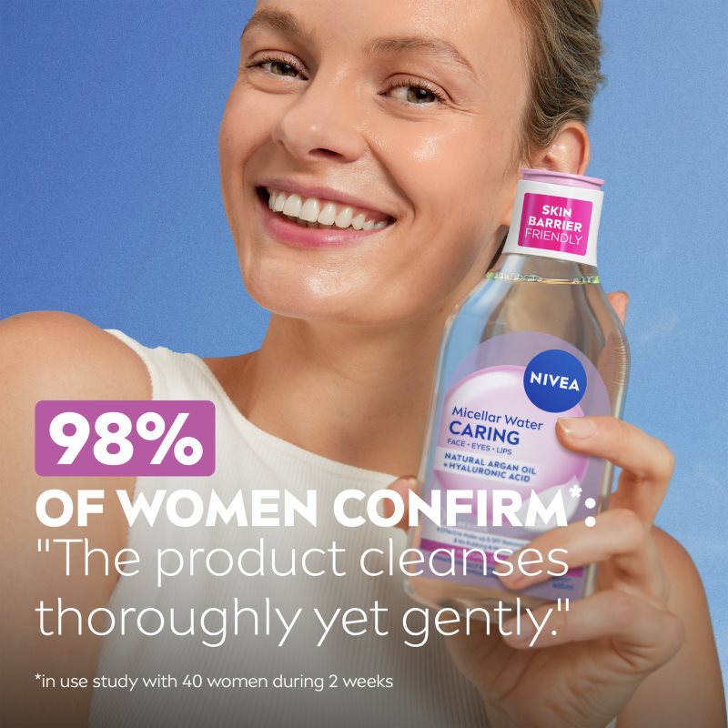 NIVEA Micellar Caring jemná micelární voda 400 ml (obrázek 7)