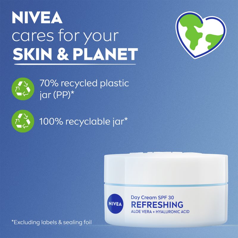 NIVEA Refreshing ľahký hydratačný krém SPF 30 50 ml