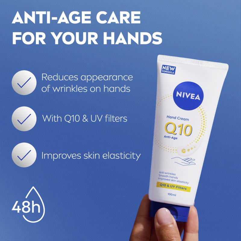 NIVEA Q10 Anti-Age Care krém na ruky obnovujúci pružnosť pokožky 100 ml