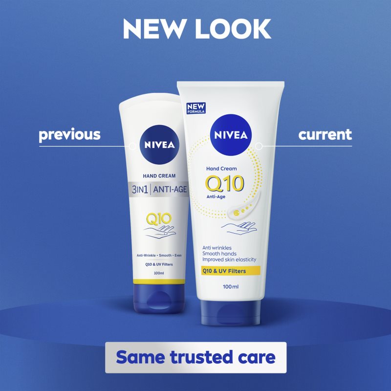 NIVEA Q10 Anti-Age Care krém na ruky obnovujúci pružnosť pokožky 100 ml