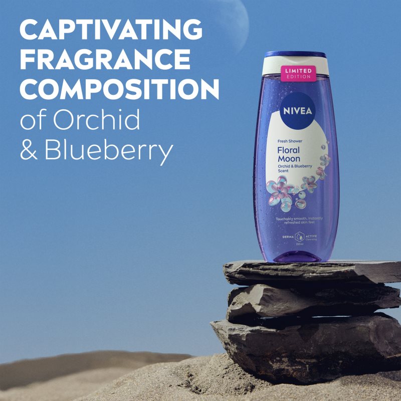 NIVEA Floral Moon osviežujúci sprchový gél limitovaná edícia 250 ml (obrázok 3)