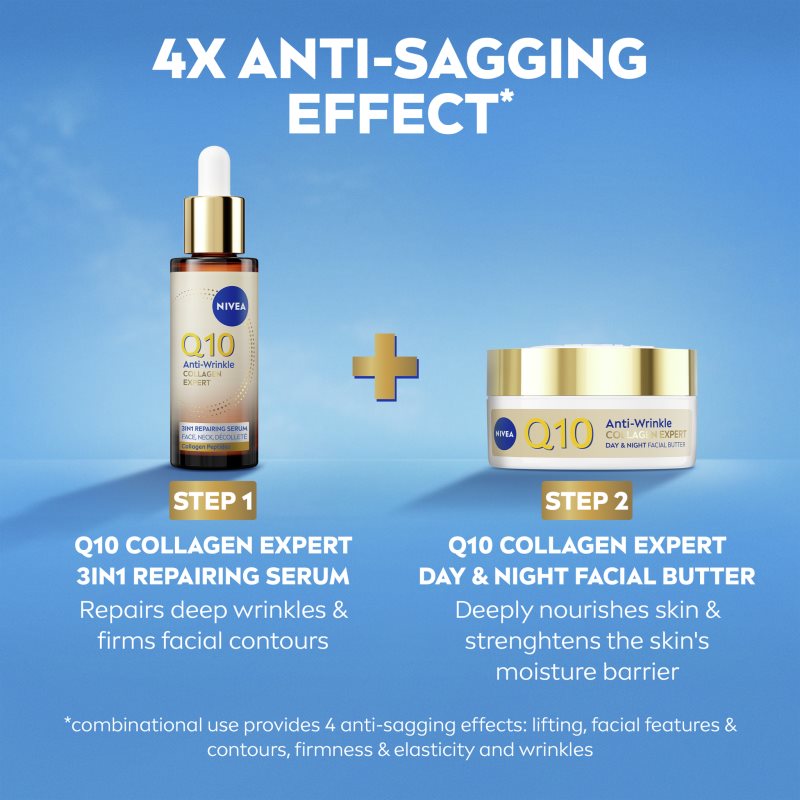 NIVEA Q10 Anti-Wrinkle Collagen Expert protivráskové sérum s kolagenem 30 ml (obrázek 4)