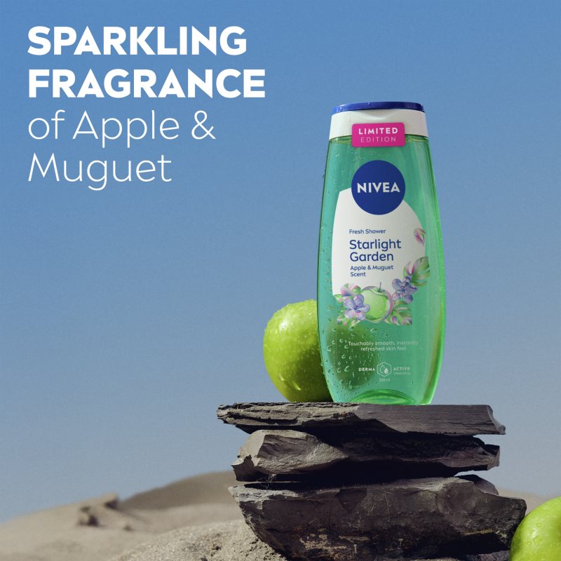 NIVEA Starlight Garden osvěžující sprchový gel limitovaná edice 250 ml (obrázek 3)