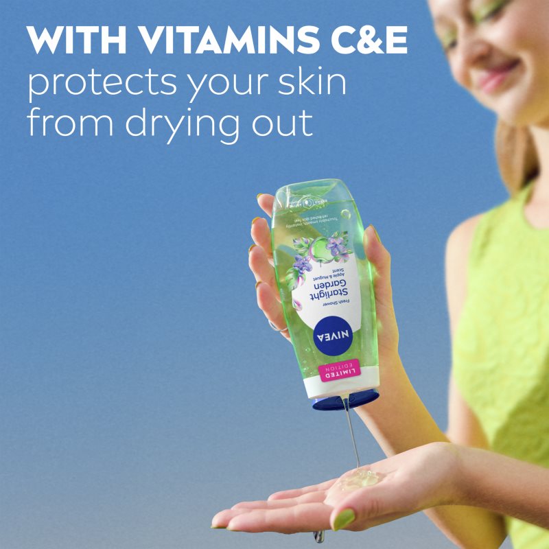 NIVEA Starlight Garden osvěžující sprchový gel limitovaná edice 250 ml (obrázek 4)