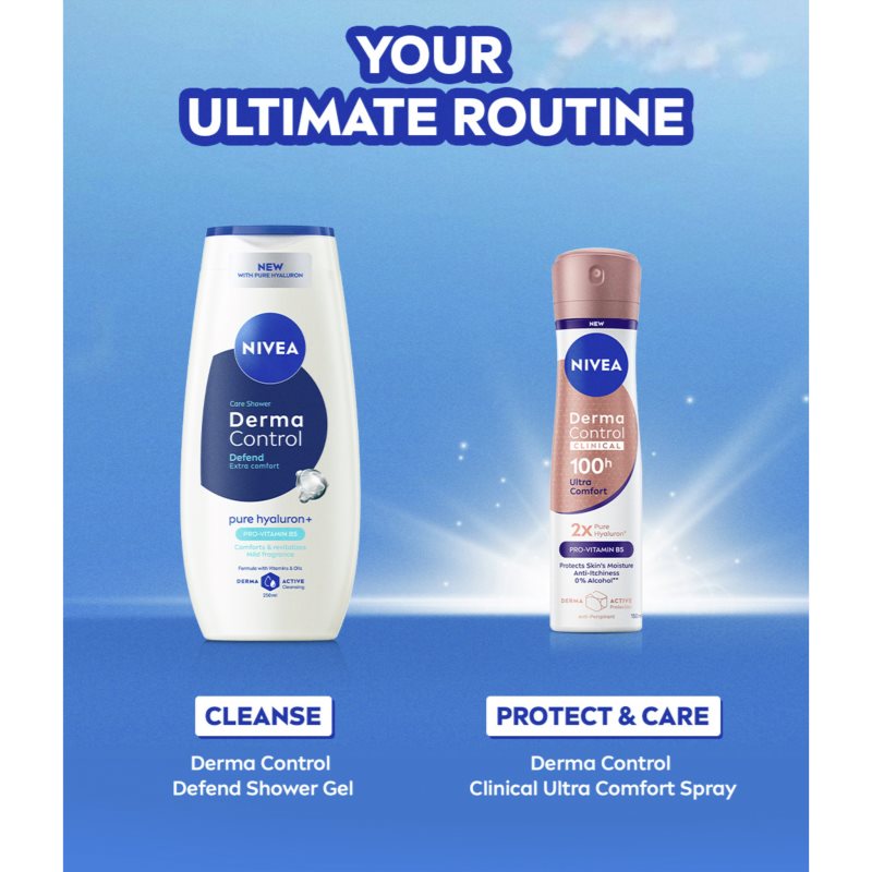 NIVEA Derma Control Clinical Ultra Comfort antiperspirant v spreji 150 ml (obrázok 7)