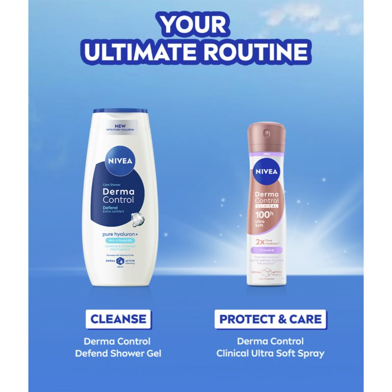 NIVEA Derma Control Clinical Ultra Soft antiperspirant v spreji 150 ml (obrázok 7)